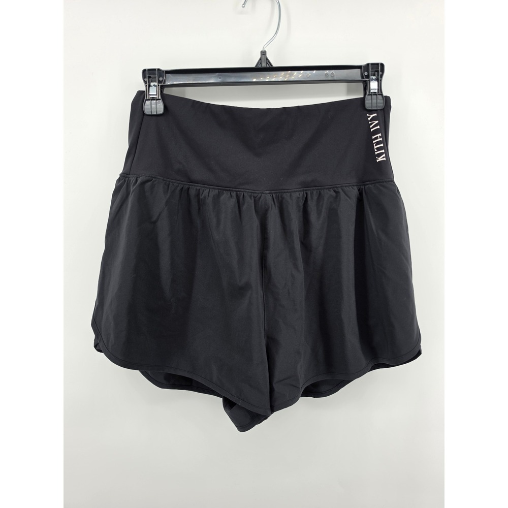 Kith Ivy Wilson High Waist Active Running Shorts Black M